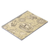  abstract naadloos patroon op het thema van notitieboek (Linkerzijde)