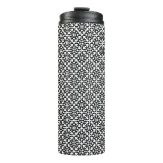 abstract naadloos patroon op thermische tumbler thermosbeker