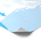 Abstract naadloos  patroon. Repetitieve colo Poster (Hoek)