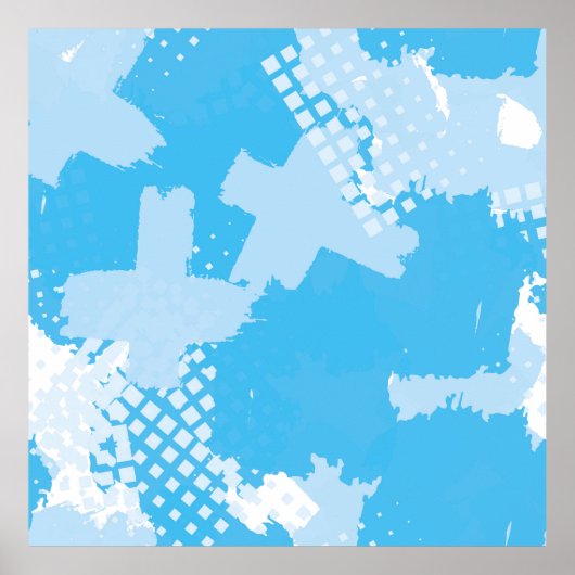 Abstract naadloos  patroon. Repetitieve colo Poster (Voorkant)