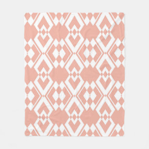 Abstract naadloos patroon van de roze kleur van de fleece deken