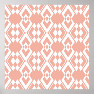 Abstract naadloos patroon van de roze kleur van de poster