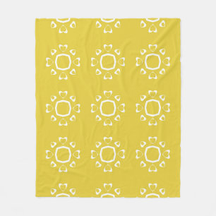 Abstract naadloos patroon van gele kleurenachtergr fleece deken