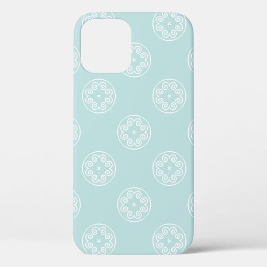 Abstract naadloos patroon van Powder Blue-kleurbac Case-Mate iPhone Case (Achterkant)