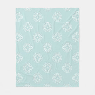 Abstract naadloos patroon van Powder Blue-kleurbac Fleece Deken