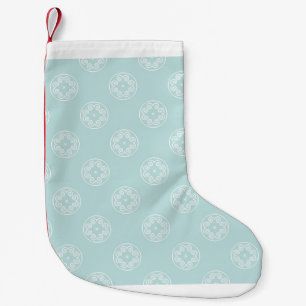 Abstract naadloos patroon van Powder Blue-kleurbac Kleine Kerstsok