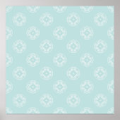 Abstract naadloos patroon van Powder Blue-kleurbac Poster (Voorkant)