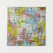 Abstract naadloos patroon. Verf van de lente Wandkleed (Voorkant (horizontaal))