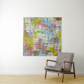 Abstract naadloos patroon. Verf van de lente Wandkleed (In Situ (horizontaal))