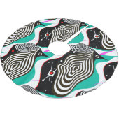 Abstract naadloos patrooncreatief ontwerp kerstboom rok (Gekanteld)