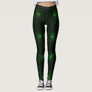 Abstract naadloos spiraalpatroon leggings