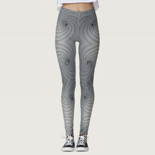 Abstract naadloos spiraalpatroon leggings