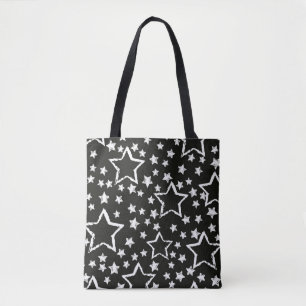 abstract naadloos sterrenpatroon. Grunge urban bac Tote Bag