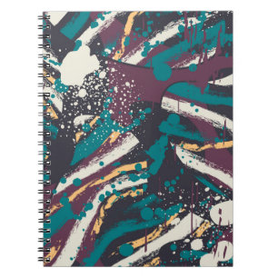 Abstract naadloos stijlvol patroon met grijze elem notitieboek