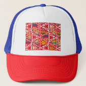 Abstract naadloos textuurpatroon trucker pet (Voorkant)
