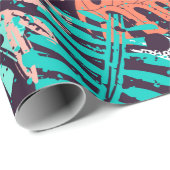 Abstract naadloos tropisch bladeren. Creativ Cadeaupapier (Rol Hoek)