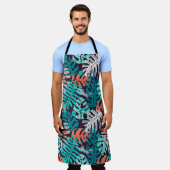 Abstract naadloos tropisch bladeren. Creativ Schort (Gedragen)
