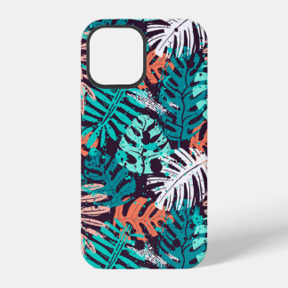 Abstract naadloos tropisch bladerenpatroon. Creati iPhone 12 Hoesje