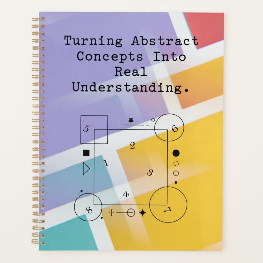 Abstract naar Echte Begrip | Wiskundige Helderheid Planner (Voorkant)