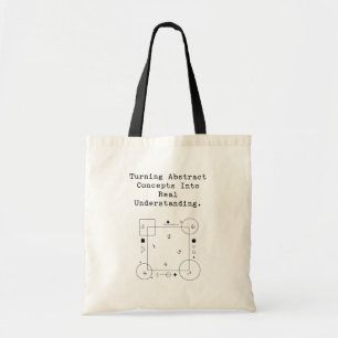 Abstract naar Echte Begrip Wiskundige Helderheid Tote Bag