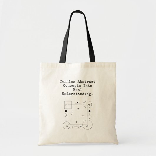 Abstract naar Echte Begrip | Wiskundige Helderheid Tote Bag (Voorkant)