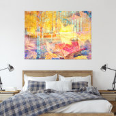 Abstract najaar canvas afdruk (Insitu (Slaapkamer))
