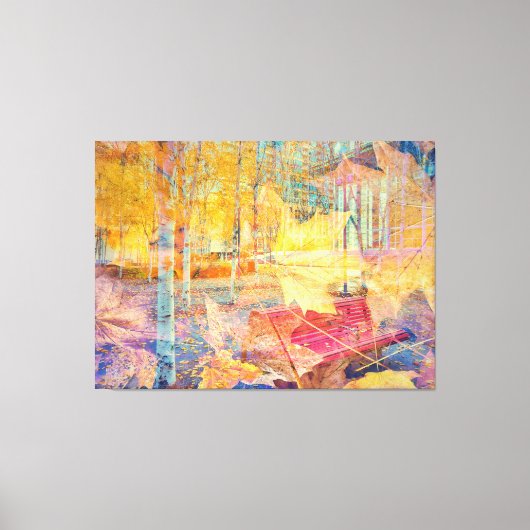 Abstract najaar canvas afdruk (Voorkant)