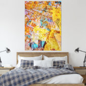 Abstract najaar canvas afdruk (Insitu (Slaapkamer))