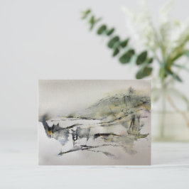 Abstract najaar in het landschap 2 briefkaart