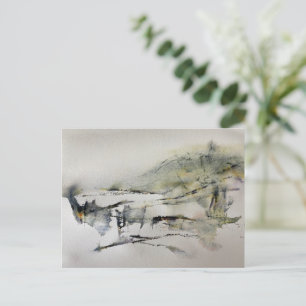Abstract najaar in het landschap 2 briefkaart