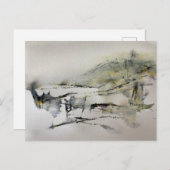 Abstract najaar in het landschap 2 briefkaart (Voorkant / Achterkant)