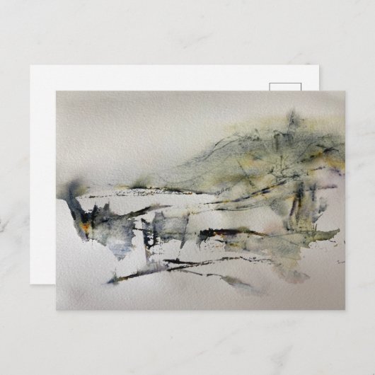 Abstract najaar in het landschap 2 briefkaart (Voorkant / Achterkant)