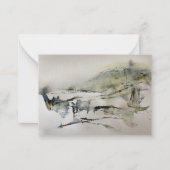 Abstract najaar in het landschap 2 notitiekaartje (Voorkant)