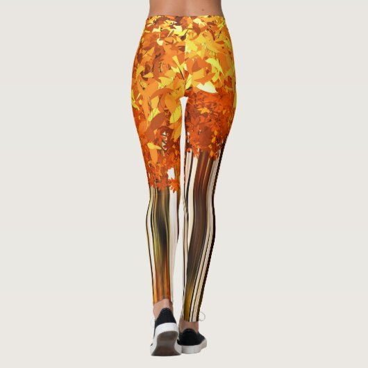 Abstract najaar leggings (Achterkant)