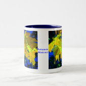 Abstract najaar tweekleurige koffiemok (Center)