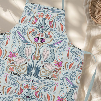 Abstract Nature Illustrated All-over Pattern Schort