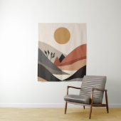 Abstract natuur landschap wandkleed (In situ)