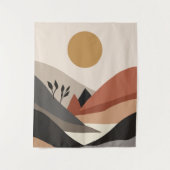 Abstract natuur landschap wandkleed (Voorkant)