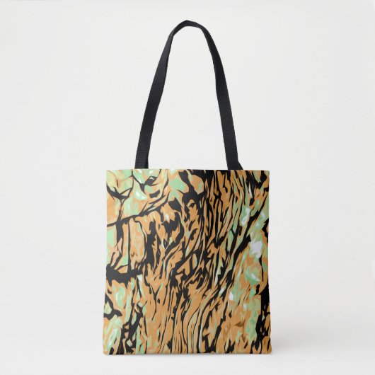 Abstract Natuur Patroon Tote Bag (Voorkant)