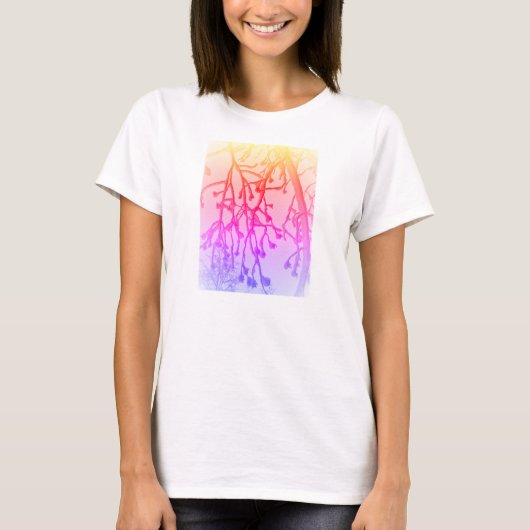 Abstract Natuur Tree Snow T-shirt (Voorkant)