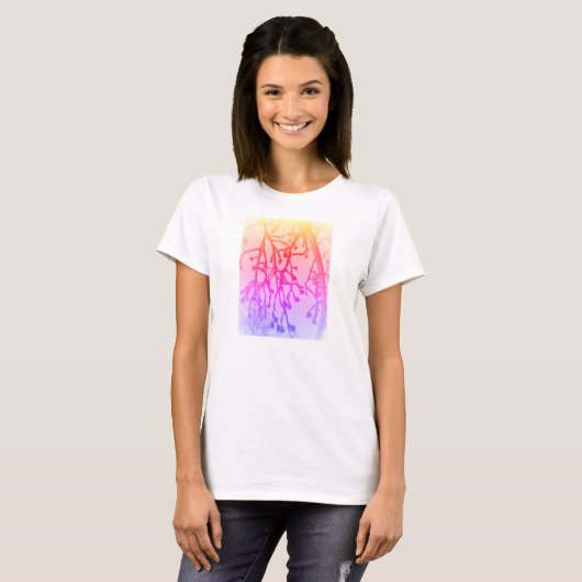 Abstract Natuur Tree Snow T-shirt (Voorkant volledig)