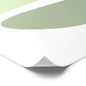 Abstract natuurlandschap met brandbomen en lucht poster (Hoek)