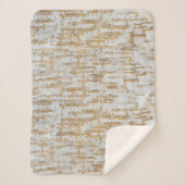 Abstract natuurlijk boomschors sherpa deken (Voorkant)