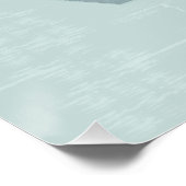 Abstract Nautical Sail Boat Mint Green Poster (Hoek)