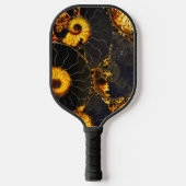 Abstract Nautilus patroongeel goud Pickleball Paddle (Voorkant)