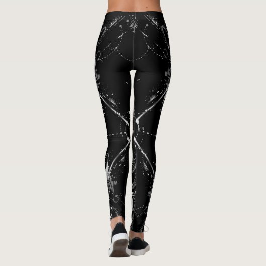 Abstract navigatiepatroon leggings (Achterkant)