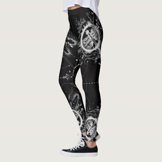 Abstract navigatiepatroon leggings (Links)