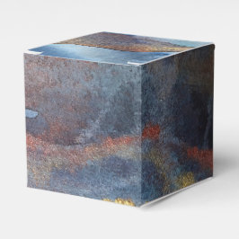 Abstract Navy Blauw Goud Waterverf Elegant Modern Bedankdoosjes