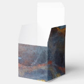 Abstract Navy Blauw Goud Waterverf Elegant Modern Bedankdoosjes (Geopend)