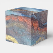 Abstract Navy Blauw Goud Waterverf Elegant Modern Bedankdoosjes (Achterkant)